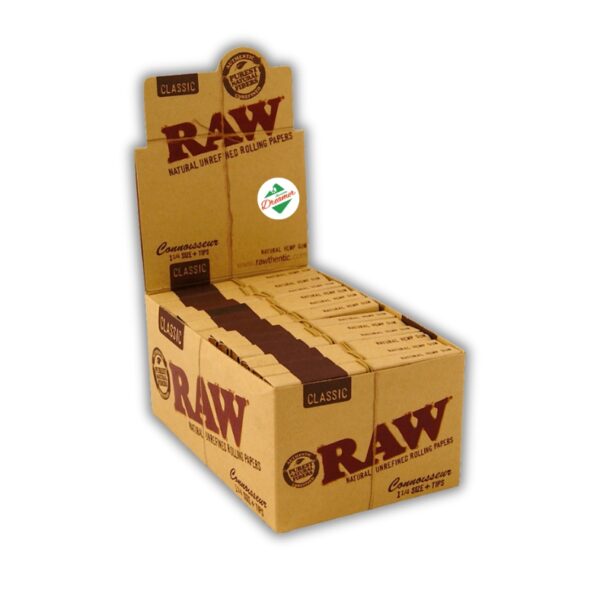 Giấy Cuốn Raw Classic Connoisseur 1 1/4 + Filter Tips