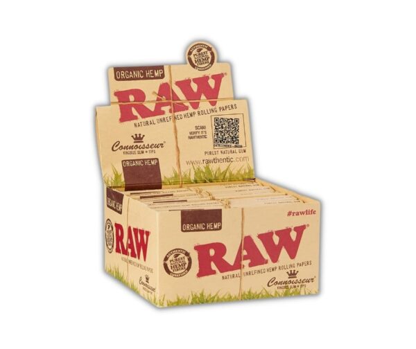 Raw Organic Connoisseur King Size Slim + Filter Tips