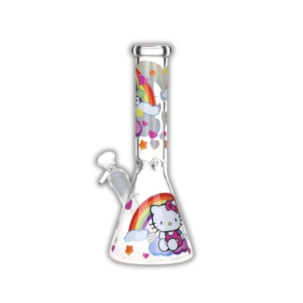 Điếu Cày Thủy Tinh Hello Kitty Rainbow